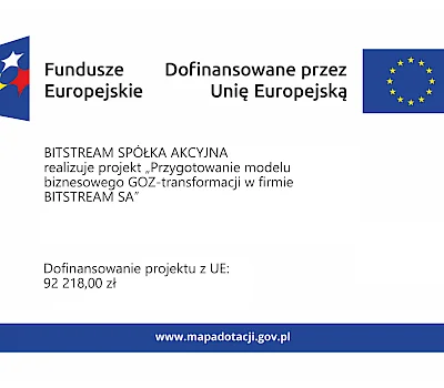 Projekt „Przygotowanie modelu biznesowego GOZ-transformacji w firmie BITSTREAM SA”