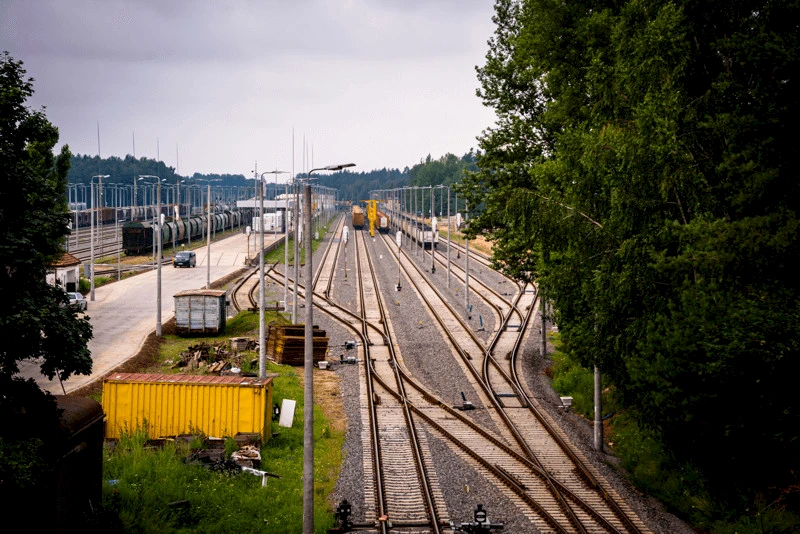 Construcción de la infraestructura del paso fronterizo ferroviario en Siemianówka